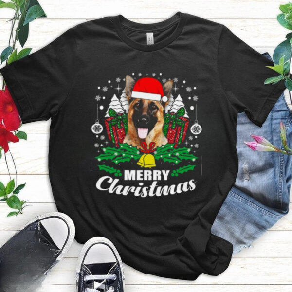 German Shepherd Merry Christmas Dog Lover Gift German Shepherd T Shirt