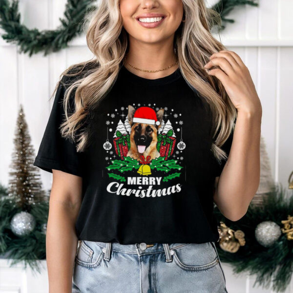 German Shepherd Merry Christmas Dog Lover Gift German Shepherd T Shirt