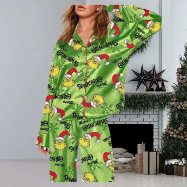 Green Merry Grinchmas Pajama Set