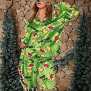 Green Merry Grinchmas Pajama Set