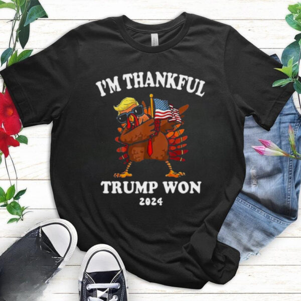 Im Thankful Trump Won 2024 Thanksgiving Turkey Shirt