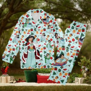 Jasmine Christmas Pajamas, Jasmine Princess Christmas Pajama Set Women Gift