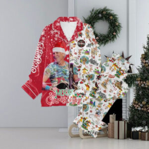 Jimmy Buffett Merry Christmas Button Down Pajamas Set