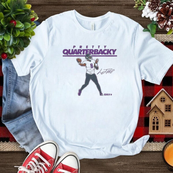 Lamar Jackson Pretty Quarterbacky Baltimore Ravens T Shirts