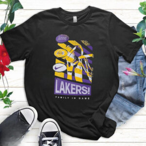 Los Angeles Lakers Family In Game Nike T Shirts