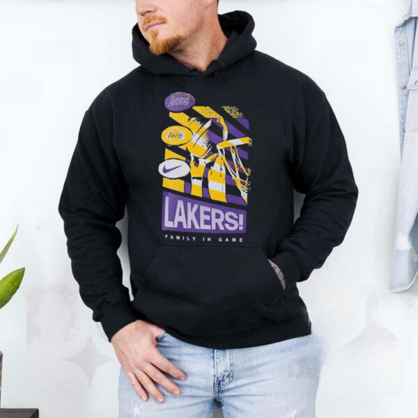 Los Angeles Lakers Family In Game Nike T Shirts