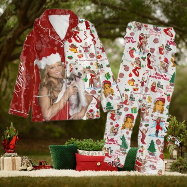 Mariah Season Merry Christmas Pajamas Set