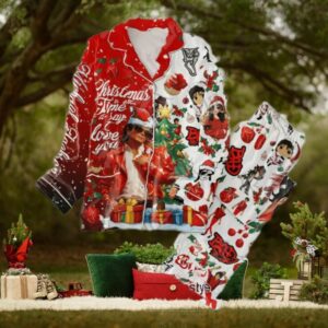 Michael Jackson Christmas Is The Time To Say Love You Pajamas Set