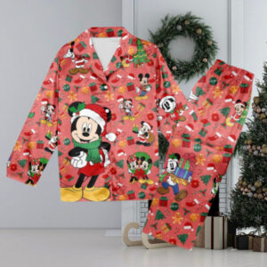 Mickey Mouse Christmas Pajamas, Mickey Mouse Christmas Pajama Set Gift