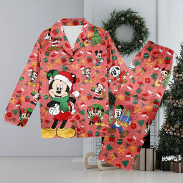 Mickey Mouse Christmas Pajamas, Mickey Mouse Christmas Pajama Set Gift