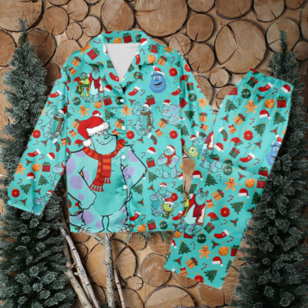 Monster Inc Sully Christmas Pajamas, Monster Inc Christmas Pajama Set Gift