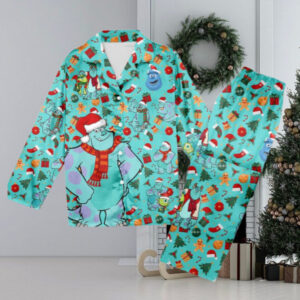 Monster Inc Sully Christmas Pajamas, Monster Inc Christmas Pajama Set Gift