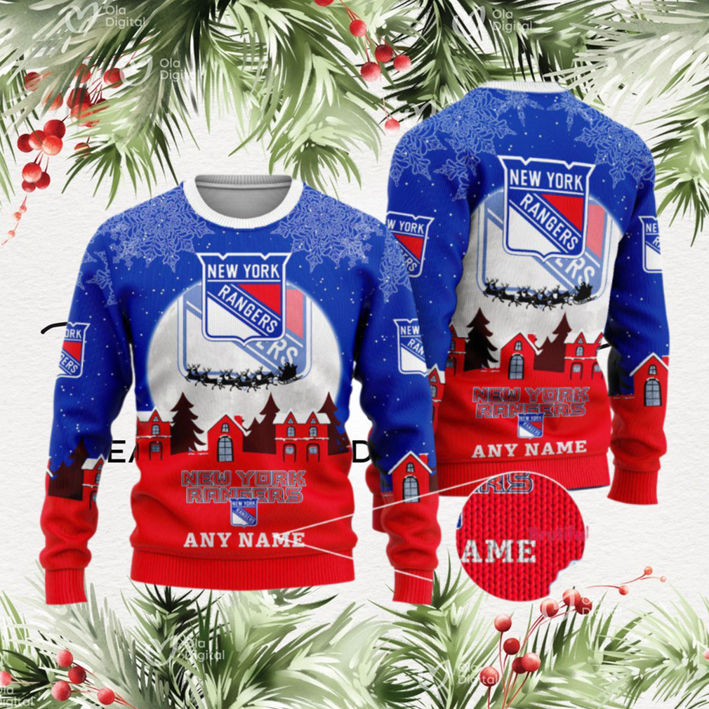 NHL New York Rangers Hockey New Design Litmited Christmas Ugly Sweater
