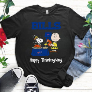 Peanuts Buffalo Bills Football Happy Thanksgiving T Shirt