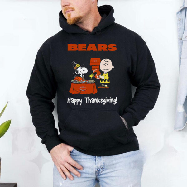 Peanuts Chicago Bears Football Happy Thanksgiving T Shirt