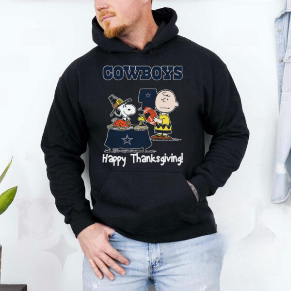 Peanuts Dallas Cowboys Football Happy Thanksgiving T Shirt