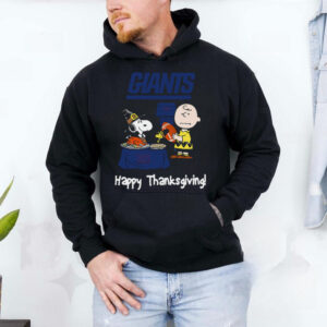 Peanuts New York Giants Football Happy Thanksgiving T Shirt