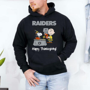 Peanuts Oakland Raiders Football Happy Thanksgiving T Shirt