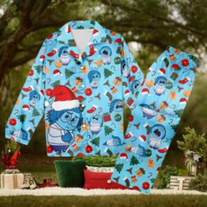 Sadness Inside Out Christmas Pajamas, Inside Out Christmas Pajamas Set Gift For Women