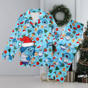 Sadness Inside Out Christmas Pajamas, Inside Out Christmas Pajamas Set Gift For Women