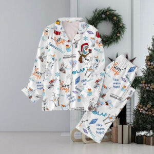 Santa Olaf Christmas Pajamas Set