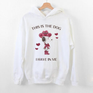 Snoopy Peanuts this is the dog I have in me shirt