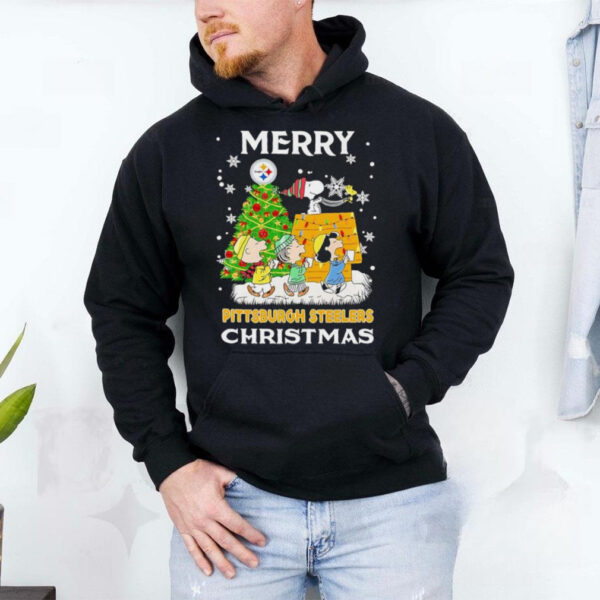 Snoopy and friends Merry Pittsburgh Steelers Christmas 2024 shirt