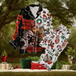 Terrifier 3 Terror Under The Christmas Moonlight Pajamas Set