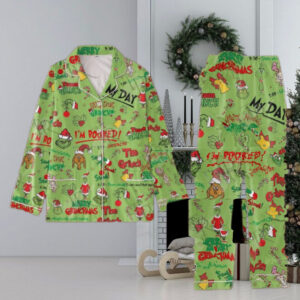 The Grinch I’m Booked Merry Grinchmas Pajamas Set