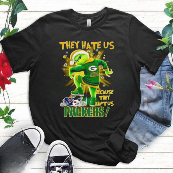 The Grinch they hate us because they ain’t us Green Bay Packers stomp on 2024 shirt