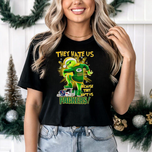 The Grinch they hate us because they ain’t us Green Bay Packers stomp on 2024 shirt