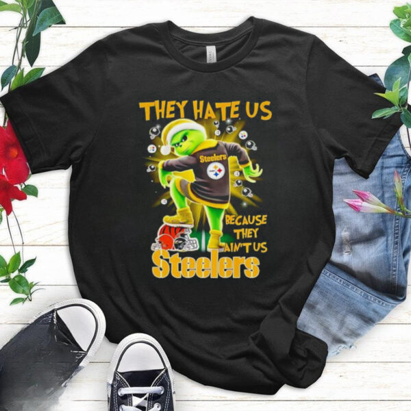 The Grinch they hate us because they ain’t us Pittsburgh Steelers stomp on Bengals 2024 shirt