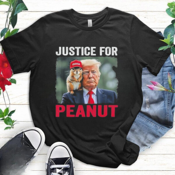 Trump Justice For Peanut The Squirrel Wanted T Shirt