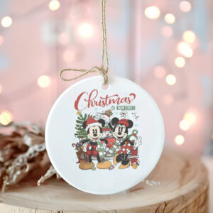 Vintage Disney Christmas On Main Street Shirt, Mickey Minnie Very Merry Christmas Party 2024 Shirt