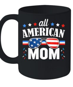 All American mom 4th of july usa family matching shirt