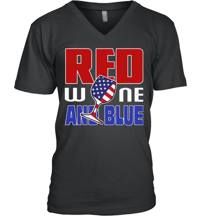 American red wine and blue shirt 3