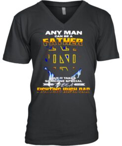 Any man can be a father but it takes someone special to be a Fighting Irish Dad shirt 2
