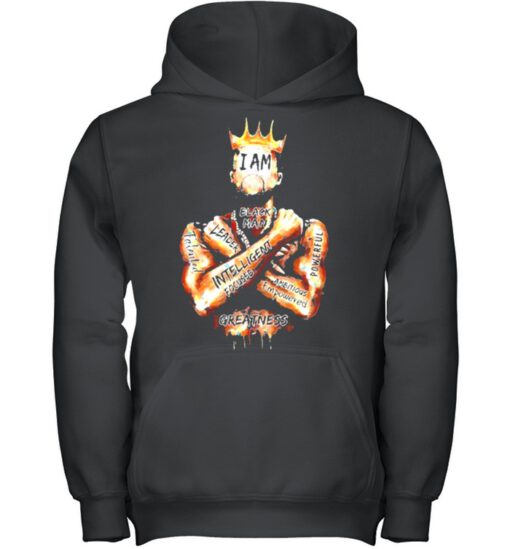 Black King i am black man leader intelligent focus shirt
