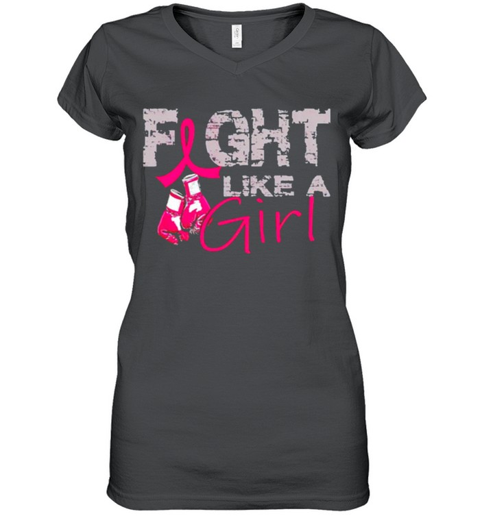 Breast Cancer fight like a girl shirt 2