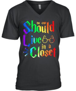 LGBT Harry Potter no one should live in a closet shirt