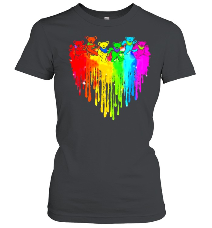 Love Dancing Bear Grateful dead watercolor shirt 1