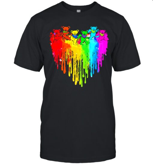 Love Dancing Bear Grateful dead watercolor shirt