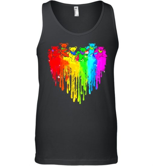 Love Dancing Bear Grateful dead watercolor shirt