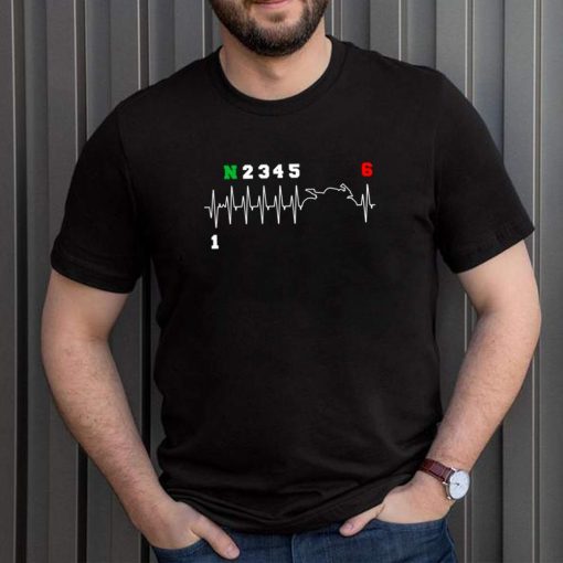 Motorcyclists Heartbeat Motorcycle Bike Gearshift Biker shirt