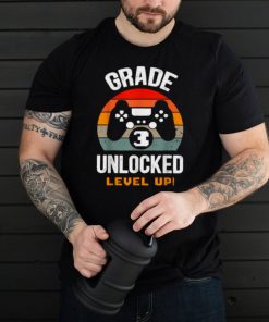 Grade 3rd Unlocked Level Up Gamer Back To School Third Vintage T Shirt