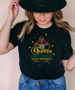 Queens Are Born In October Happy Birthday To Me T shirt