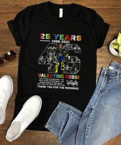25 Years 46 1996 2021 Valentino Rossi Signature Thank You For The Memories T shirt