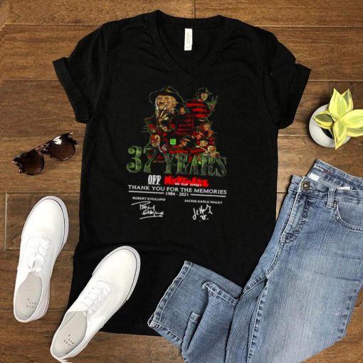 37 Years Off Nightmare On Elm Street 1984 2021 Thank You For The Memories Signatures T shirt