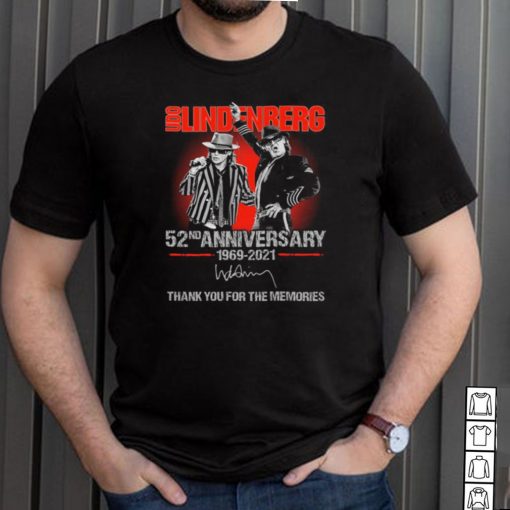 52nd Anniversary Of The Udo Lindenberg 1969 2021 Signature Thank You For The Memories shirt