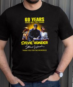 60 Years 1961 2021 Stevie Wonder Signature Thank You For The Memories T shirt